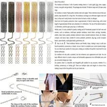 30-115 Feet Chain Coil Kit, 3-7 Colors Jewelry Making Chain Set, Metal Chains With Open Jump Rings And Lobster Clasps For DIY Necklace/Bracelet/Anklet Making,Each Link 2mm In Length And 1.7mm In Width (Options Available: 1 Set Of 7 Colors, 1 Set Of 6 Colors, 1 Set Of 4 Colors, 1 Set Of 3 Colors) (Note: Slight Color Difference May Exist Due To Different Manufacturing Batches) - Multicolor - View 9