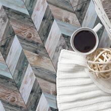 10入組仿木紋拼貼地板貼紙,加厚磨砂離子覆膜防水防滑地磚貼紙,自粘裝修裝飾復古木紋家居裝飾壁紙15*40cm - 彩色 - 查看 7