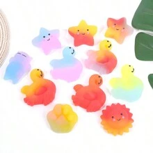 10 PCS Mochi Squishy Toys Color Random Squishies Party Favors - Multicolor - View 6