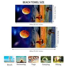 1pc Animal Patterned Beach Towel, Modern Microfiber Bath Towel, Suitable For Holiday, Camping, Swimming, Showering, Gift - Multicolor - View 5
