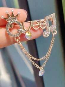 1入組古董滴油昆蟲飛蜻蜓胸針高級鑽石蜜蜂胸針水晶胸針 - 彩色 - 查看 8