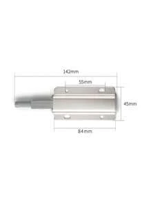 1pc Heavy Duty Cabinet Door Spring Loaded Touch Catch Latch Without Handle, Hidden Drawer Latch, Automatic Rebound And Absorption - Silver - View 2