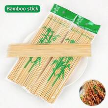 FEPK 90pcs Disposable Barbecue Bamboo Skewers, Kebab Skewers, Fruit Skewers, Satay Skewers, Sugar Cane Skewers, Bbq Accessories - 20cm/7.87in - View 4