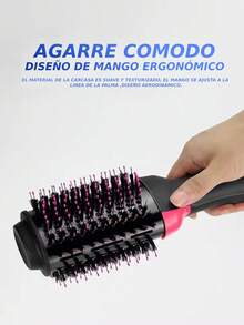 Cepillo Secador De Cabello Profesional  De Aire Caliente 4 en 1, Mas Volumen A Tu Cabello y Mas Firmeza. - Rosado Sandía - Ver 4