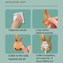 1pc Multi-Functional Waterproof Hook For Bathroom Or Kitchen, Suitable For Various Scenes Such As Behind The Door And Office To Hang Bath Towel, Toothbrush, Umbrella, Hat And Other Items Without Drilling Holes, Strong Load-Bearing And Can Be Used For Plug And Data Cable Storage - Green - View 10