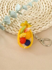 1入組有趣逼真的菠蘿造型鑰匙扣和裝飾品,適合送給兒童、家人、朋友。可固定於錢包、袋子、化妝包上,適用於日常使用、青少年、學生、專業人士和情人節禮物 - 彩色 - 查看 7