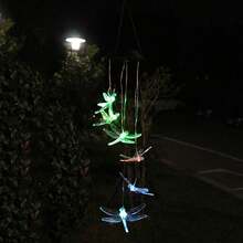 1 件太陽能花園 Led 景觀燈,蜻蜓形別墅戶外氛圍裝飾燈 - 彩色 - 查看 7