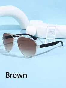 飛行員風格男式太陽眼鏡大圓架蛤蟆鏡遮臉瘦面和防uv,駕駛和釣魚配眼鏡 - 彩色 - 查看 13