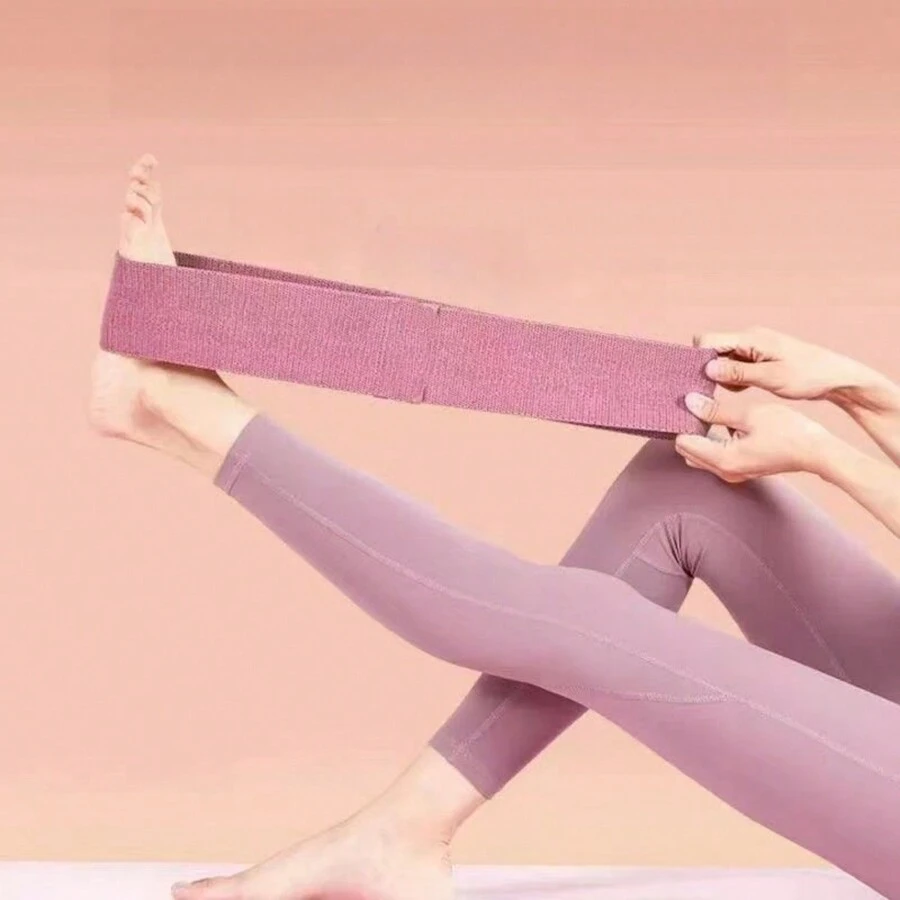 1pc Knitted Elastic Hip Band For Training, Squats, Yoga, And Fitness Exercises For Women - Pink - View 1