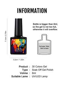 1 件 Y2K 深红色凝胶指甲油，流行系列指甲油 30 色鲜艳四季凝胶指甲油 - UV/LED 可浸泡半永久性清漆，适用于 DIY 美甲沙龙新年哥特时尚 Y2k 冬季克莱因蓝粉色紫色白色棕色 - 酒紅色 - 查看 4