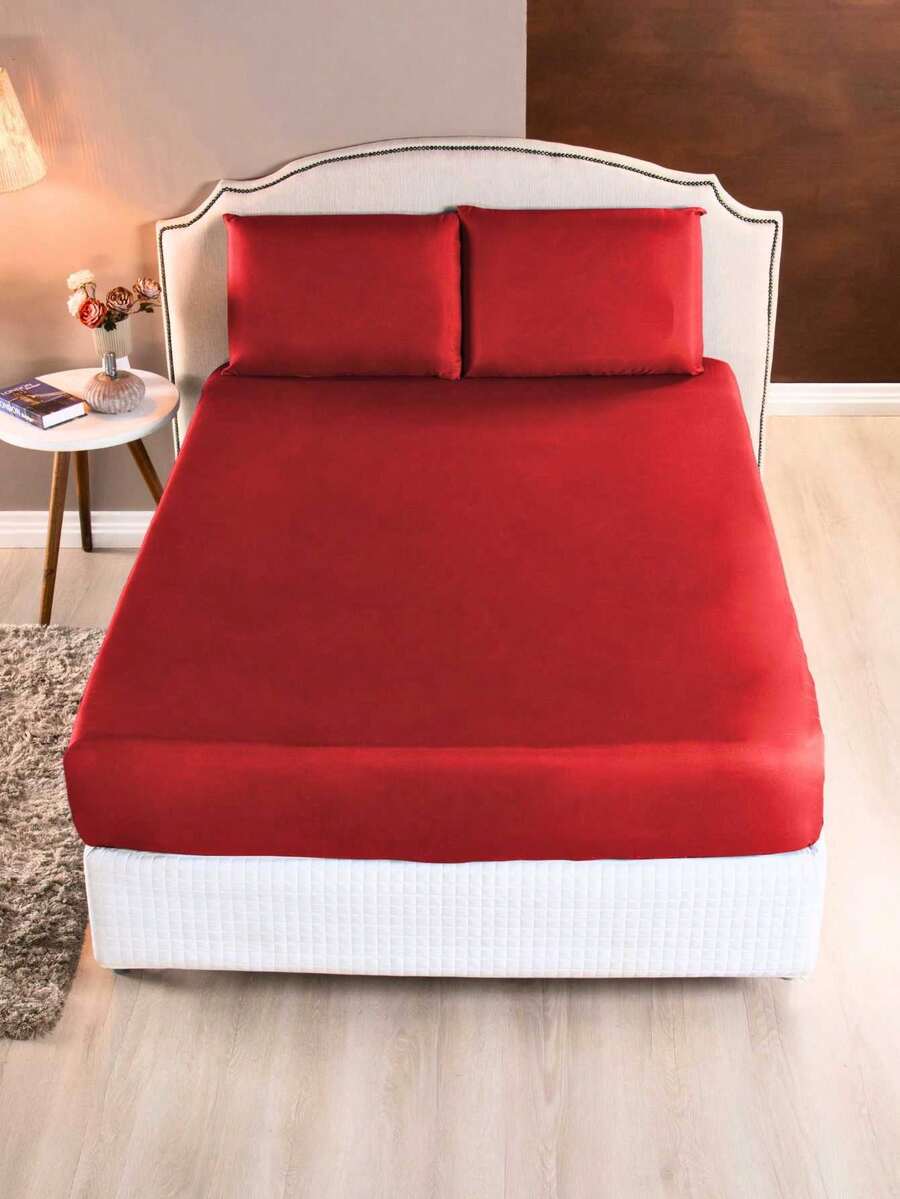 Sheet Sets with Pillowcases - 紅色 - 查看 1
