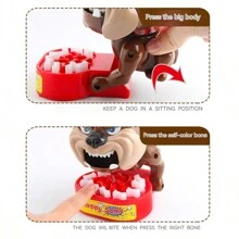 1pc Prankish Bone Dog Bite Finger Board Game Tooth Extraction Dog Toy For Parent-Child Interaction - Multicolor - View 3