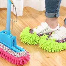2pcs Random Color Slouchy Mop Slipper Cover - Multicolor - View 4