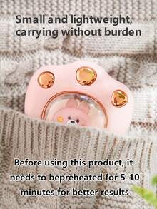 Usb充電貓爪形手暖器,適用於辦公室、學校、女孩電加熱,適用於辦公室房間、臥室、浴室、野營 - 粉色 - 查看 2