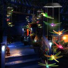 1 件太陽能花園 Led 景觀燈,蜻蜓形別墅戶外氛圍裝飾燈 - 彩色 - 查看 2