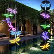 1 件太陽能花園 Led 景觀燈,蜻蜓形別墅戶外氛圍裝飾燈 - 彩色 - 查看 9