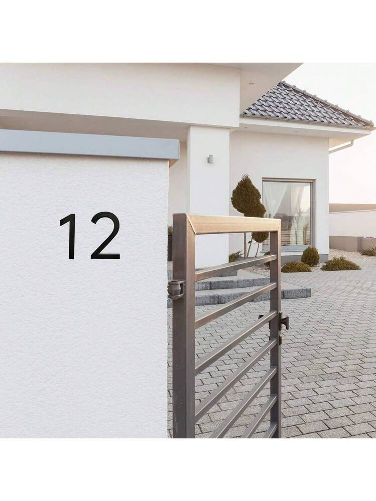 30 Pezzi Adesivi Numeri 3D Da 5 Cm – Set Completo 0-9 In Argento, Autoadesivi E Impermeabili Per Cassette Postali, Porte E Uffici