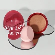 SHE LOVES Polvo ruborizador natural de destellos finos en crema, 20g/1 pieza