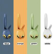 1pc Multifunctional Waterproof Bathroom Towel Holder With Hooks For Towels, Toothbrushes, Toothpaste, Cups, Keys, Umbrellas, Clothes, Hats, No Drilling Installation Kitchen Tools Organizer With Strong Adhesive For Power Strips, Phone Cables, Etc. Wide Application: Bathroom, Kitchen, Door, Office - Orange - View 7