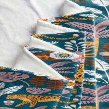 1條豹紋沙灘巾,現代超細纖維浴巾,適用於度假、露營、游泳、洗浴和送禮 - 彩色 - 查看 4