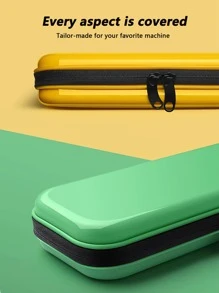 Storage Bag Compatible With Switch Game, Compatible With Game Case, Anti-Shock And Pressure-Resistant, Large Capacity, Thin And Light, Fully-Wrapped, Comfortable Handfeel, 1:1 Precision Mold Control, Anti-Shock And Pressure-Resistant, Non-Pressing Joystick, Abs+Pc Hard Shell, Not Deformed Under Heavy Pressure - Red - View 4