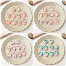 嬰兒拇指頭髮圈小碼喳喳鳥髮繩適用於頭髮稀少的女嬰,不傷髮的髮飾用品 - 彩色 - 查看 2