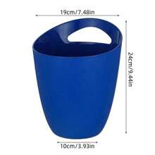 斜口塑膠調酒器,適用於在餐廳或家中盛載香檳、啤酒或冰塊 - 斜耳香檳桶(藍色) - 查看 2