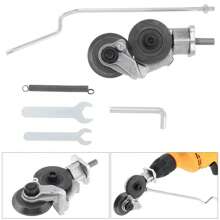 高強度電鑽改裝板材切割機,五金工具金屬板材切割工具 - 黑色 - 查看 4