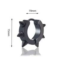 Steampunk Stainless Steel Spike Rivets Hoop Earrings For Women Party Jewelry - Rivet - View 2