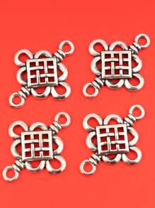 50入組合金製結吊飾,具有精美花紋,diy裝飾配件適用於春節賀卡、紅包、派對邀請 - A2105 - 查看 12