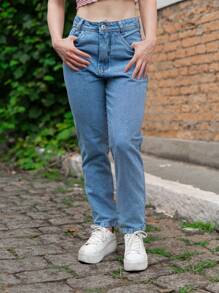 Women Jeans - Rửa trung bình - Xem 2