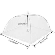 6 Packs Colored Large Pop-Up Mesh Food Cover Tent,17 Inches Food Protector Covers Reusable And Collapsible Outdoor Picnic Food Covers Tent For Parties Picnics, BBQs - White - View 3