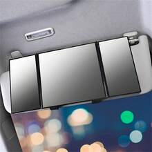 汽車三折化妝鑽鑲鏡,汽車遮陽板化妝鏡,汽車內部後視鏡 - 彩色 - 查看 3