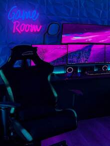 Game Room Colored Letter Shape Neon Light Sign With Chain, Hook, Nail For Background Decoration, Suitable For Game Room, Game Hall, E-Sports Room And Indoor Decoration - Color - View 3