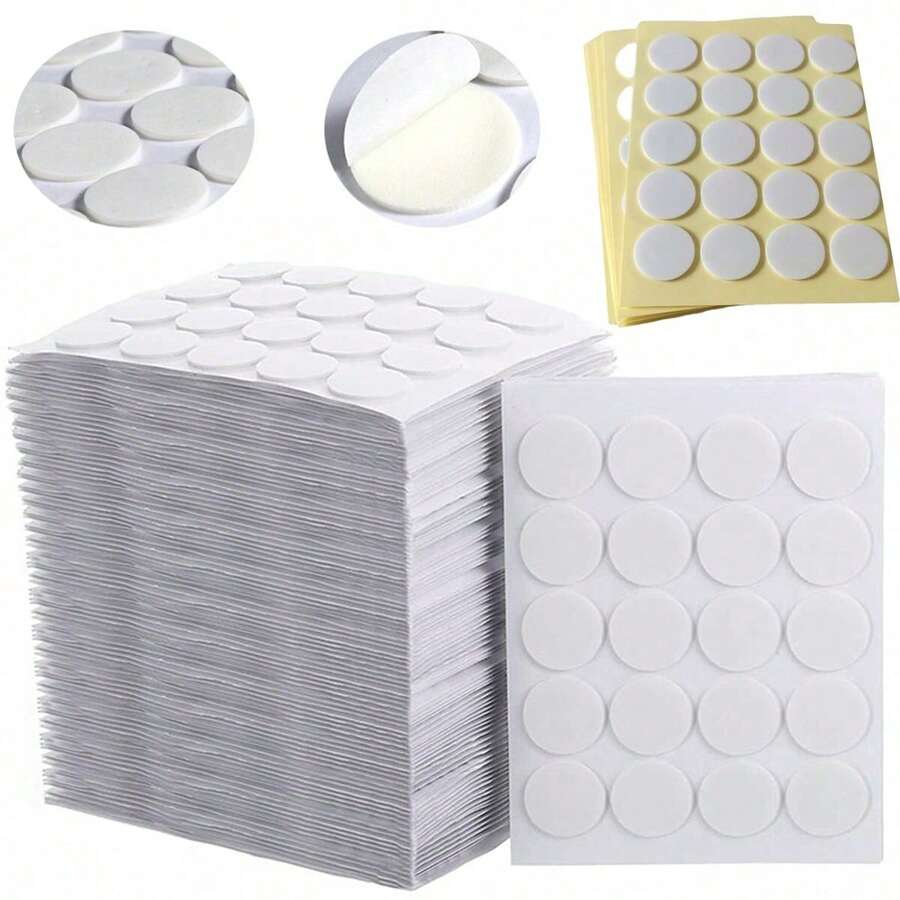 5pcs Candle Wicks Stickers,Heat Resistant Foam Double-Sided Adhesive, For Fixing Candle Base And Stand, Candle Making Accessories-Random Color, 5 Sheests (100pcs) - Multicolor - View 1