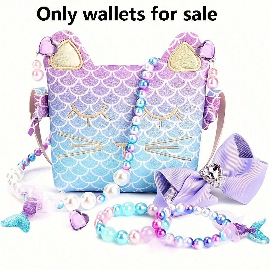 1 件組女孩項鍊手鍊耳環套裝項鍊女孩首飾套裝萬聖節聖誕節生日禮物 - 彩色 - 查看 1