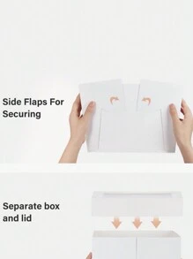 10 piezas Cajas de pastel, caja de pastel alta con ventana, cajas de panadería blancas, cajas de hornear grandes, cajas de cartón cuadradas para pasteles de varias capas, tartas, pasteles, suministros para decorar pasteles, suministros escolares, bolsa de alimentos, caja de alimentos adecuada para caramelos, chocolate, galletas, etc. - Blanco - Ver 5