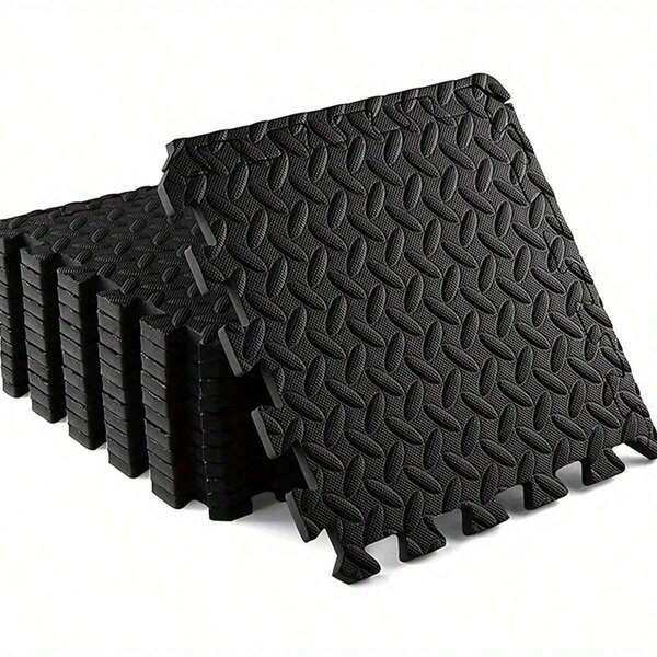 6pcs Foam Floor Mat For Crawling, Interlocking Thick Non-Slip Pad For Playroom, Yoga Support Mat