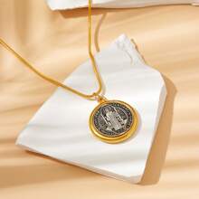 1 件聖猶大聖本篤努爾西亞贊助人反邪惡獎章項鍊 - 金色 - 查看 1