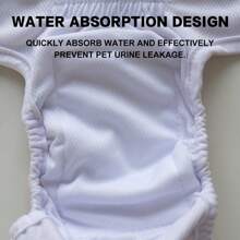 1入藍色狗狗尿布,寵物生理褲,適用於小型和中型狗的女狗月經褲 - 藍色 - 查看 5