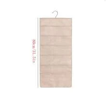 1入隨機顏色壁掛收納袋,適用於內衣褲、襪子和胸罩,雙面可用 - 彩色 - 查看 4