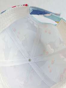 1頂新款男孩卡通海洋動物圖案棒球帽,適用於春夏季日常、戶外、海灘、旅遊等活動的幼兒遮陽帽 - 淺藍色 - 查看 7