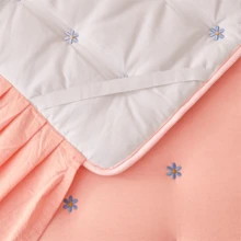 Romantic Bed Skirt & Embroidered Bedspread 3pcs Set, Fresh Style - Multicolor - View 10