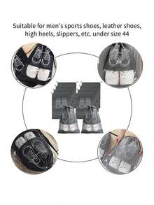 10 件/5 件/1 件鞋收納袋,防曬,防塵鞋套,防塵罩,掛鞋袋 - 彩色 - 查看 5