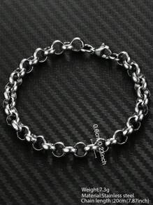 Aomogo Bracelet en acier inoxydable pour hommes et femmes, bijoux de cadeau d