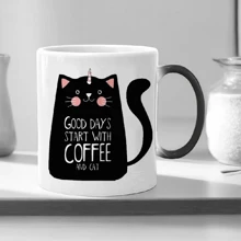 1個咖啡杯熱敏顏色變化杯子茶牛奶杯新奇禮品情人節禮品節日禮物 - 彩色 - 查看 6