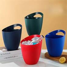 斜口塑膠調酒器,適用於在餐廳或家中盛載香檳、啤酒或冰塊 - 斜耳香檳桶(藍色) - 查看 1