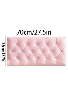 1 Peça Adesivo De Parede De Cabeceira Auto-adesivo À Prova D'água 3d Suave Para Quarto Infantil, Quarto E Sala De Estar