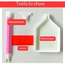 新品 DIY 钻石画套件 向日葵下的可爱猫咪动物风景亚克力马赛克墙画圆形钻石套装带工具 适用于客厅、卧室装饰 30x40cm/件 - 金色 - 查看 7