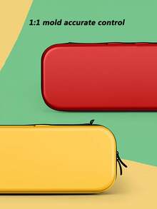 Storage Case Compatible With Switch Game, Compatible With Cartridge And Accessories, Shockproof And Crush Resistant, Large Capacity, Slim And Lightweight, Perfect Fit Design, Good Hand Feel, 1:1 Precision Mold Control, Protect Joystick From Crushing, Made Of Abs+Pc Material, Resist Heavy Pressure Without Deformation. - Pink - View 3